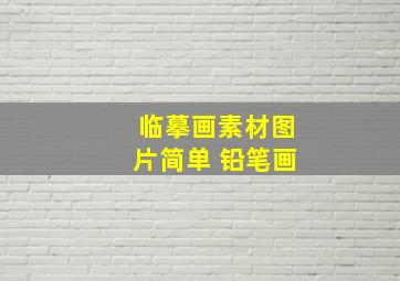 临摹画素材图片简单 铅笔画